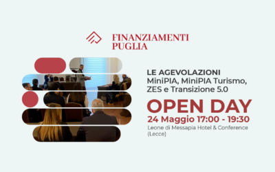 OPEN DAY | 24 Maggio 2024 | Le agevolazioni MiniPIA, MiniPIA Turismo, ZES e Transizione 5.0